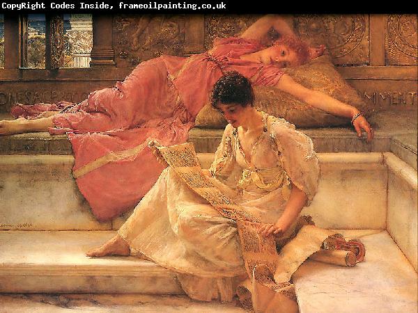 Sir Lawrence Alma-Tadema,OM.RA,RWS Favourite Poete